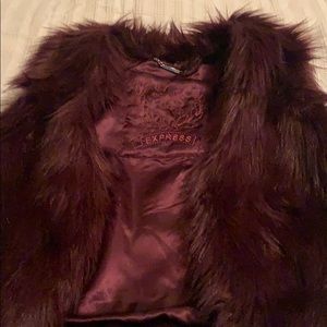 Express Faux Fur Vest
